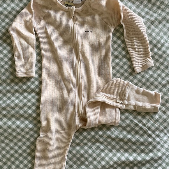 Bond Onsie Waffle Beige Pink Size 3 - Picture 2 of 2